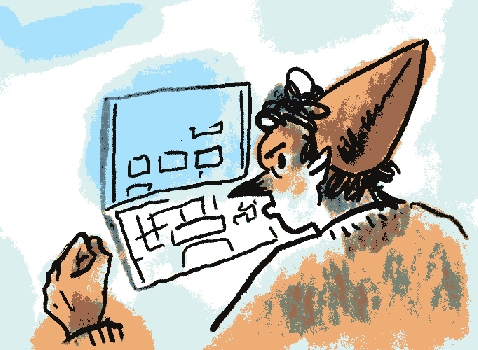 angry computer goblin