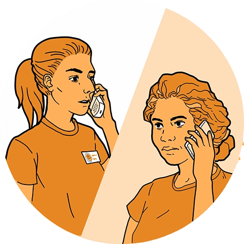 Talking to mum